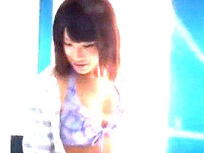 ＜マジックミラー＞「10代水着娘ゲットｗ！」スレンダー美乳おっぱい素人女子！MM号で美尻を性感マッサージからのエロ行為！