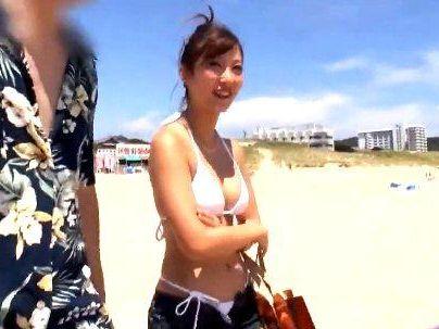 ＜マジックミラー号＞「胸の谷間？まじか？！」海水浴にきた水着ギャルゲット！性感エステでエロ交尾まで持ってくぞ！
