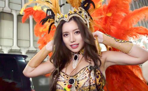 【まりあ】渋谷ハロウィンで出会った爆乳爆尻ハーフ美女と濃厚セックス！サンバ姿が似合いすぎる規格外の巨乳グラマラスボディ！！