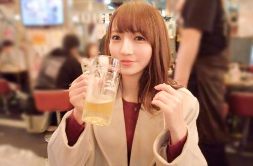 【はなちゃん 23歳 受付】芸能人級に綺麗な美女と酒と性に溺れる濃厚セックス！洋服を脱がすと露わになる巨乳ボディ！絶頂を繰り返す敏感マンコ！！