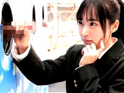＜女子○生限定！＞「これですかね・・・？？」クッソ可愛いポニテ制服女子！MM号で彼のチンポ本気で当てようとするが・・・！