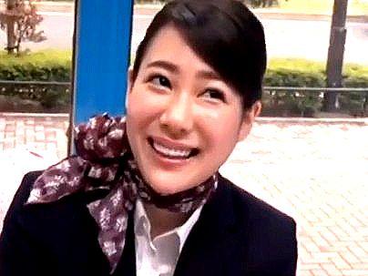 ＜マジックミラー号！＞「上品杉ｗ！」清楚系美人お姉さんキャビンアテンダント！MM号で童貞オナニーお手伝いしちゃう！