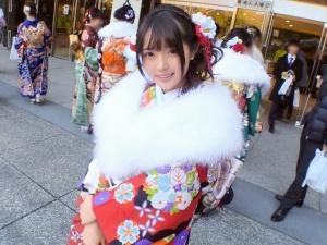【素人ナンパ】成人式で社会の洗礼ｗｗ晴れ着姿でAV出演♡はだけてみるとピンク乳首の美乳おっぱいが素晴らしすぎ！！