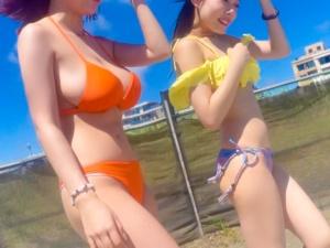 【素人ナンパ】「飲み会はいいよ♡」ノリの良いナイスバディ水着ギャル捕獲！！ほろ酔い気分でハメ撮りまでヤラかしますｗ