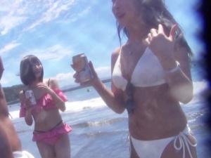 【素人ナンパ】海で釣り上げたお姉さんは超肉食！！アナルまでガッツリ舐められそのまま本番になだれ込む！！