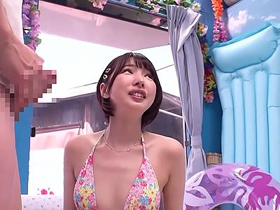 【マジックミラー号】巨乳で愛らしい素人女子が生ハメで何度も達してしまうリアルな中出しプレイが凄すぎる！ｗ