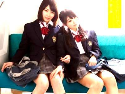 ＜君とふたりで！＞「橘花音 武藤つぐみ、登場！」クッソ可愛い女子●生たち！レズビアン行為シチャウゾ(無料エロ動画)