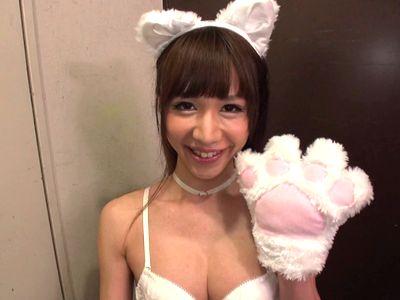 可愛いギャルニューハーフが交尾大好き雌猫になりお尻の穴に中出し⁉エロエロアナルセックスで3P乱交セックス【橘芹那】