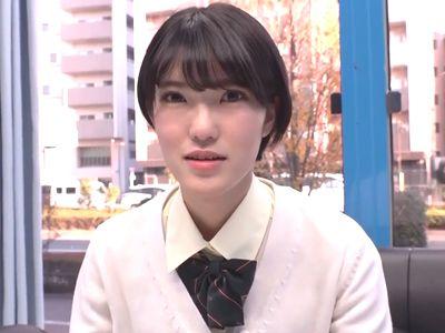 黒髪ショートカット美少女jkがおっぱいモミモミ我慢ゲームに挑戦するエロ企画⁉制服着衣で浮気セックスしてしまう淫乱ビッチ！