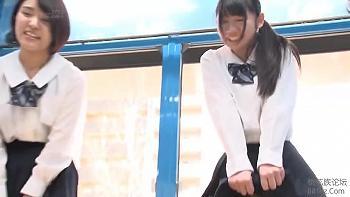 あんあんっ凄い気持ちぃ！華奢なスクールガールの大和撫子がマジックミラー号のえっちな企画で杭打ち性的交尾と性的交尾！白井ゆ