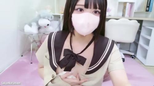 【清楚系制服美女】巨乳なのに可愛すぎ♡ライブチャット中にオナニーで絶頂！[エロライブチャット]