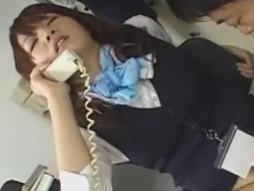 仕事中に上司に時間停止で時を止められてオフィスで好き放題いじられる制服OL