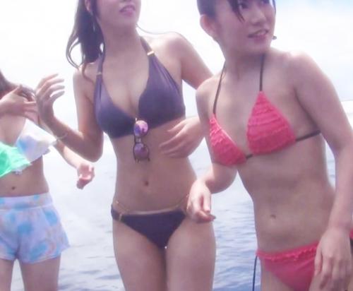 【素人ナンパ】『モデル級のスタイルのビキニJD？』ほろ酔いのSSS級美女がエロ過ぎる痴態を見せちゃう！？【エロ動画】