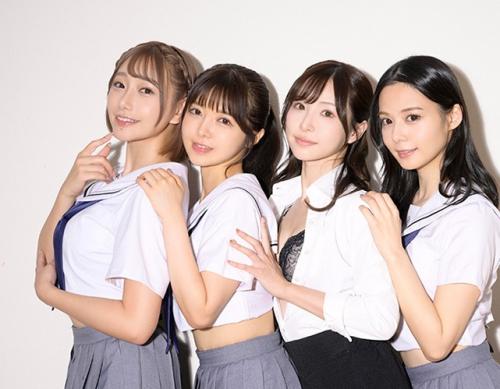 【三葉ちはる 天使もえ】ファレノの人気女優４人がハーレムプレイ？！どこを見てもSS級美女揃い！？【茉城まみ 吉高寧々】