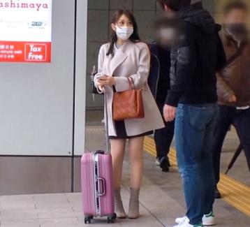 【素人ナンパ】『福岡から夜行バスで来た？』21歳の美人JDはスタイル抜群のドスケベ女でした？！【エロ動画】