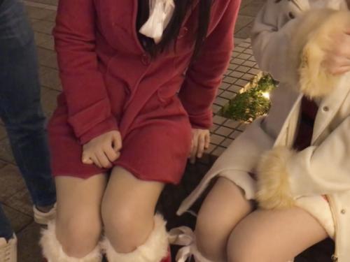 【素人ナンパ】『クリスマスの寒空の下、サンタコスの美女をゲット？』ホテルに連れ込んでセックスしちゃう！【エロ動画】