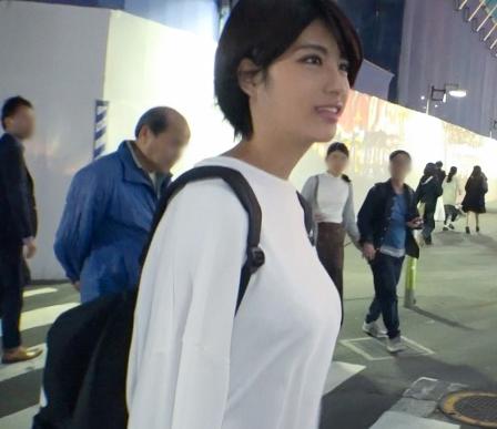 【素人ナンパ】『同棲している彼氏がいる！』19歳の長身ボーイッシュ美女は脱いだらHカップ爆乳でした！【エロ動画】