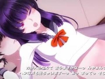 【新作エロアニメ】居候の妹の友達とエッチするアニメ【手マン 女子校生 制服 着衣】