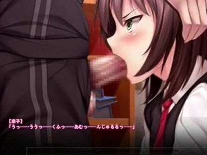 【新作】制服JKのフェラ＆口内射精！女子校生放課後性教育【エロゲー プレイ動画】