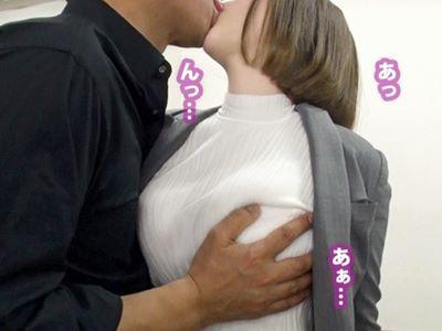 ＜素人＞『え？困ります！んっ♥』巨乳OLの職場に押しかけ強引エロ撮影！Fカップおっぱいを弄りトイレでバキュームフェラ抜き