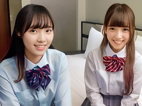 【素人ナンパ】部活終わりの学生2人組に声掛けてホテルで『痴漢テクをイキ我慢』に挑戦！敏感にお漏らしで痙攣絶頂イキするJK