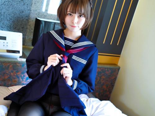＜JK援助交際＞セーラー服のかわいい美少女とホテルで変態コスプレで膣奥にチ〇ポを入れて膣内射精