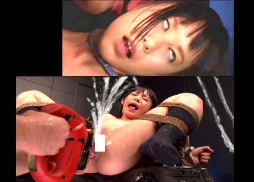 【小西まりえ】白目イキ痙攣アクメ失神！潮吹き失禁スプラッシュお漏らし！緊縛ドリルバイブ調教！パイパン拘束マシンバイブ電マです！