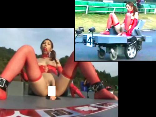 ドリルバイブ企画レース！巨乳ギャル猿轡ドライブF1ピストンバイブ競走！中出しセックス休憩！拘束マシンバイブ電マ凌辱アクメです！
