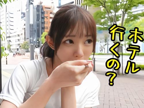 【奇跡の美少女】『部活後の汗だくがエロいｗ』ミニスカでノーパン制服の逆さ撮り撮影→ラブホテル背面騎乗位ハメ撮り♥エロ動画