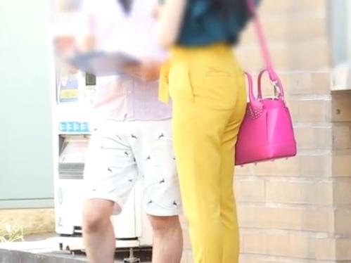 【人妻ナンパ】美尻パンツルック奥様がデカちんを気に入っちゃってホテルIN！巨乳スレンダーボディを思う存分ハメられ激イキ！