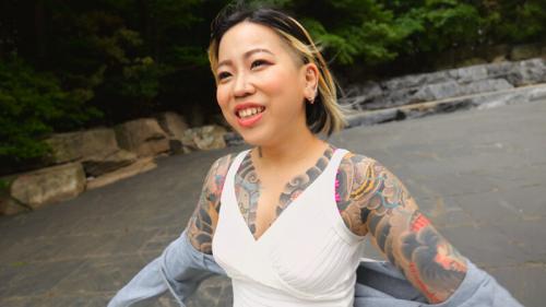 【結城雫×デビュー作品】びっしり刺青を彫り乳首にピアスを施したスプリットタン女とエクスタシーデートSEX
