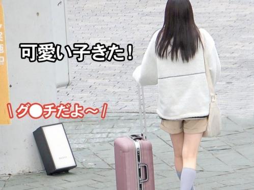 【泥棒ナンパ】ブランド物の箱を置いておき…持って行っちゃった女の子を捕獲！見事な巨乳スレンダーボディを思いっきりハメ倒す