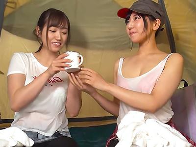 《キャンプ×テント》誘惑のテント内で大胆な巨乳痴女たちが繰り出す騎乗位ハーレムの極上体験を味わえ！ｗｗｗ