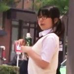 【ロリ】通学中の童顔メガネJKを突如襲う極悪非道の2穴レイプ