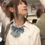 【美少女】何本もの痴漢チンポに囲まれ感じてしまい自ら挿入懇願して失禁アクメしちゃう幼女JK