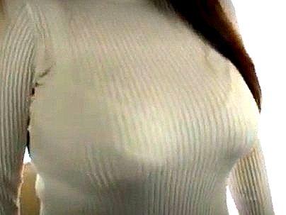 ＜超乳！＞「ボインがエッロイｗ！」グラマラスエロい体のボインおねえちゃん！乳首がたってるぞ！