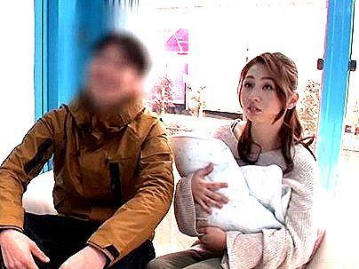 ＜マジックミラー号！＞「みんな大好き・・子持ちママキター！」美巨乳奥さんゲッツ！MM号で種付け膣内発射中出しになっとる！