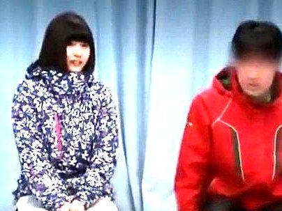 ＜マジックミラー号＞「ダメなの…」ショートカットの美乳素人女子！ＭＭ号でマッサージ体験からエロ行為に！！