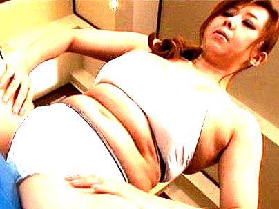 ＜ダイエットおばさん！＞「お腹・・・デブやん！」ぽっちゃりボイン熟女！オナニーダイエットしてるぞ(アダルト動画)