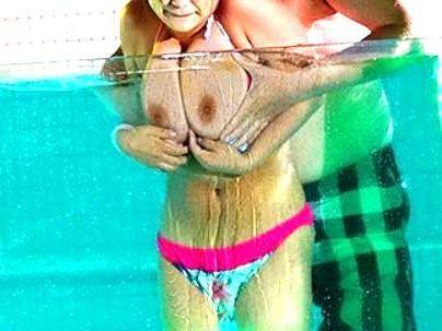 ≪レイプ！≫【もうやめて・・ダメ…】ナイトプールで楽しんでた巨乳女子！鬼畜な男に犯されレイプされっぞ！！