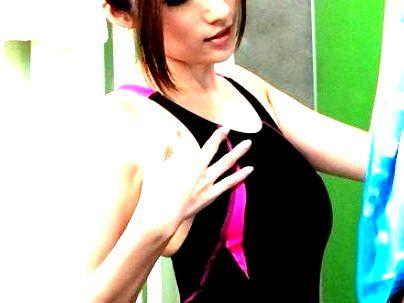 ＜神乳！＞「紺体・・・１００点だろ！」パーフェクトボディボインのお姉さん！競泳水着姿でエチエチたまんね～(アダルト動画)