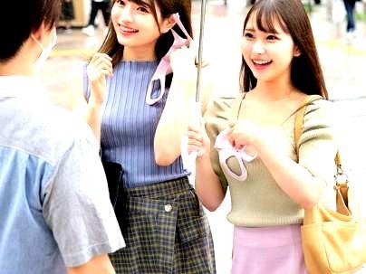 ≪１００万円？≫【童貞君としたらですか？】美少女コンビチャレンジ！早速チェリー君発見して始めるぞ！！！