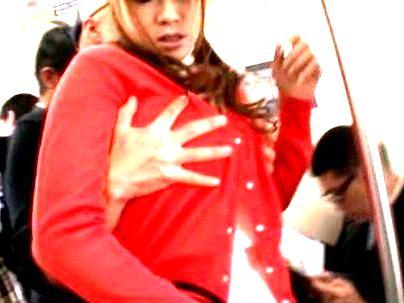 ＜痴漢＞「マジかこの女？？」痴漢行為にもだえるOL！そんならホテルでイタダキマス～！！