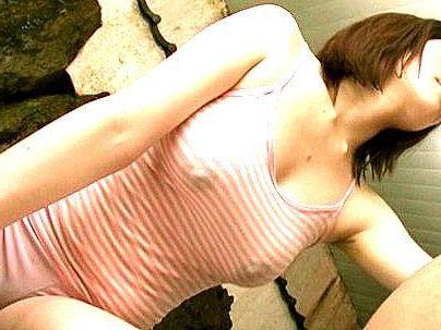 ＜混浴！＞「乳輪・・・エッロ！」巨乳ボイン乳輪エッロイ美人若妻！誘惑で浮気ファックしちゃうゾ！！(アダルト動画)