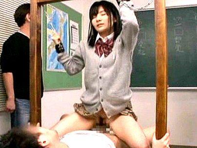 ＜美少女！＞「イヤ～ン、だめ・・」美乳の可愛い制服女子！男たちの性処理でヤラレルぞ(アダルト動画)