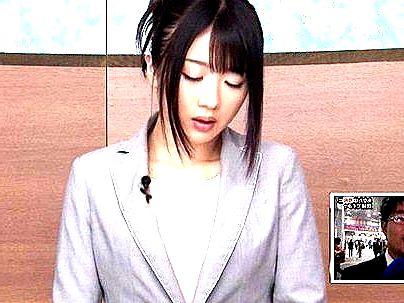 ＜イキ潮！＞「たまんね～ぞ！」清楚な感じの女子アナ！本番中にエロ行為されてマジイキ絶頂シチャウゾ！！