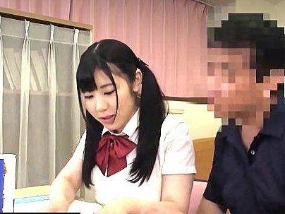 ＜家庭教師！＞先生チンポ・・・イイの！ツインテール清楚な感じの制服女子！家庭教師と勉強放棄ファック！！！
