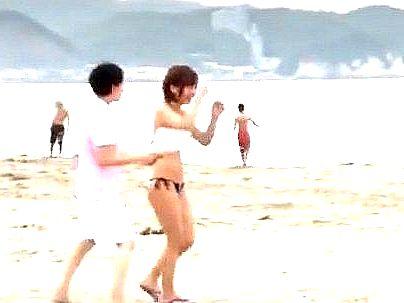 ＜マジックミラー号＞「え？ナンパですか？」海水浴場でゲットした10代水着女子！美尻を性感マッサでエロ行為にｗ！！