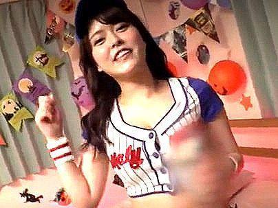 ＜ハロウィン！＞「イケイケＧＡＬゲッツｗ！」イマドキノ女子チアガールのコスプレ女子！エロい体堪能すっぞ(無料エロ動画)