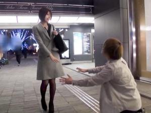 【素人ナンパ】「倍出しますんで！！」ゴリ押しで撮影がエスカレート！！ボブヘアお姉さんの絶品ホソ美巨乳ボディをいただく！！